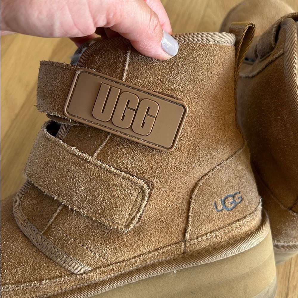 UGG Tan Neumel Platform Velcro Boots - Picture 8 of 14